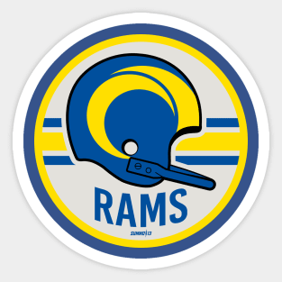 Big Horn Sheep Football Sticker